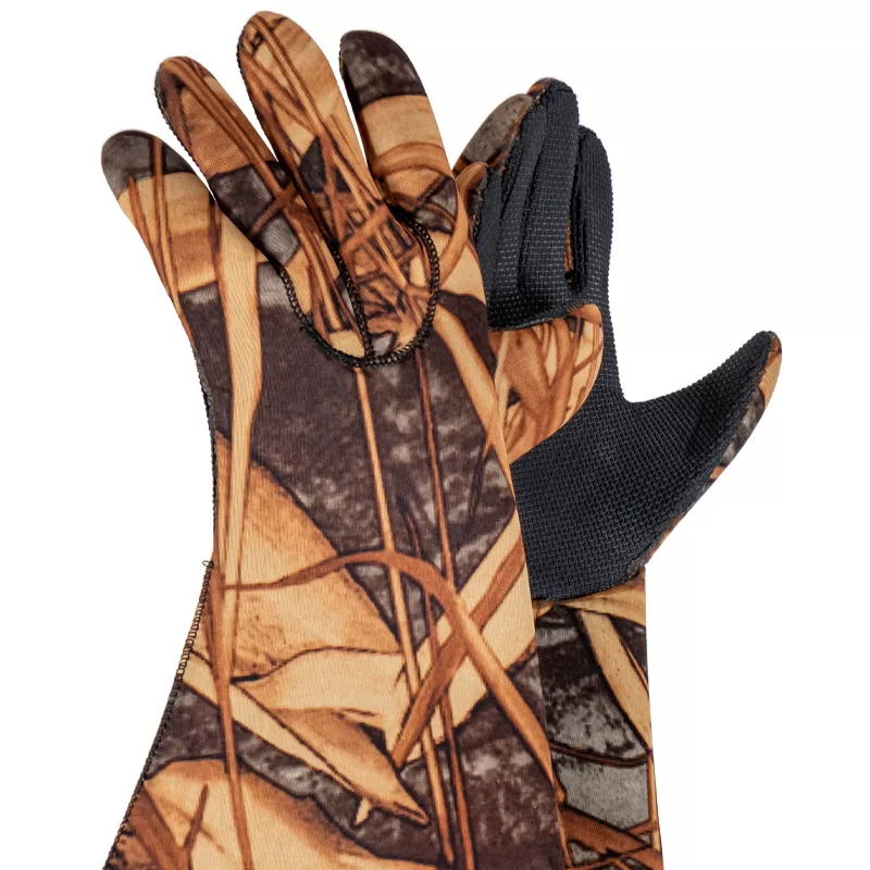 W33 - Gants camouflage en néoprène close up gants complets