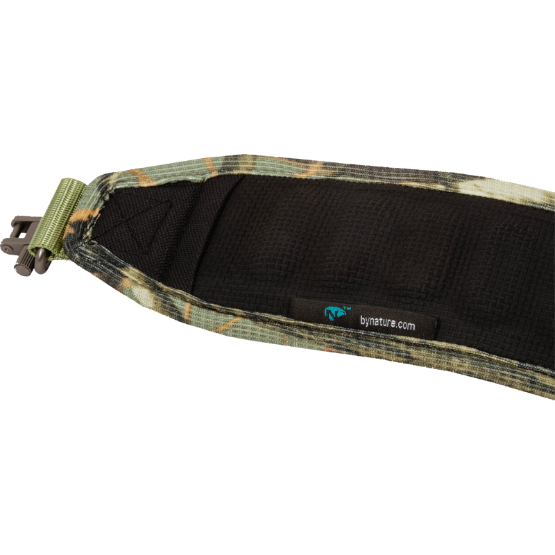 S305 - Rifle sling Forestgreen, back of the strap and 5 comfort pads to reduce pressure points