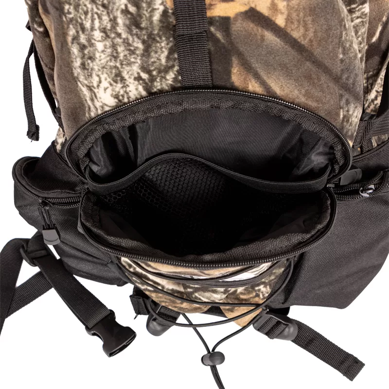 M5608 - Camo backpack, open front pocket